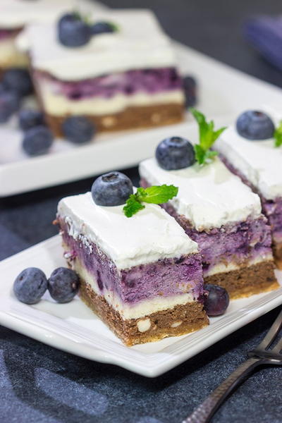 Blueberry Chocolate Cheesecake