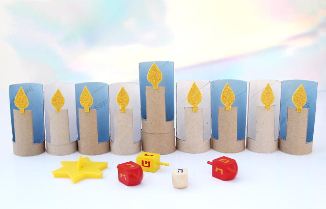 Paper Roll Menorah Paper Roll Menorah