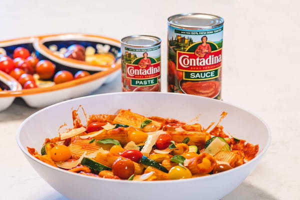 Paccheri Pasta With Summer Vegetables Paccheri Pasta With Summer Vegetables