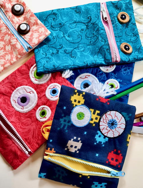 Monster Pouches With Zipper Monster Pouches With Zipper