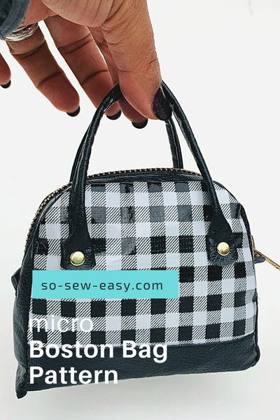 Micro Boston Bag Free Sewing Pattern Micro Boston Bag Free Sewing Pattern