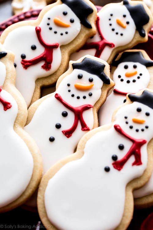 Snowman Christmas Cookies Snowman Christmas Cookies