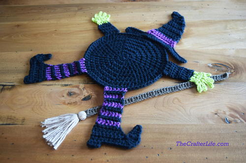 Flattened Witch Pot Holder Flattened Witch Pot Holder