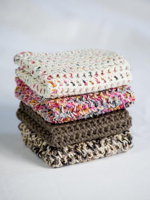 Two Color Thermal Crochet Dishcloth Two Color Thermal Crochet Dishcloth