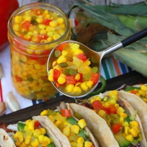 Sweet ‘n’ Spicy Canned Corn Relish
