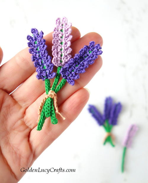 Lavender Applique Crochet Pattern Lavender Applique Crochet Pattern