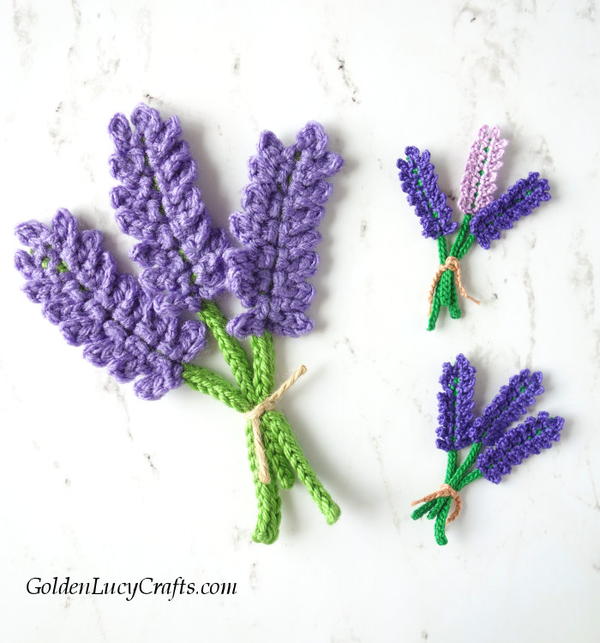 Lavender Applique Crochet Pattern Lavender Applique Crochet Pattern