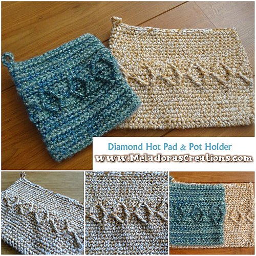 Diamond Hot Pad And Pot Holder Diamond Hot Pad And Pot Holder