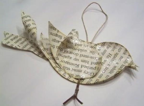 Recycled Bird Ornament Recycled Bird Ornament