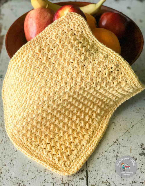 Sunny Days Crunch Stitch Dishcloth Sunny Days Crunch Stitch Dishcloth