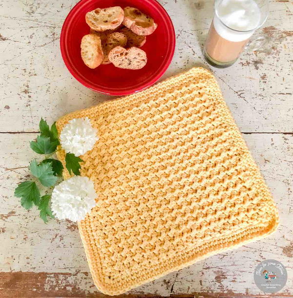 Sunny Days Crunch Stitch Dishcloth Sunny Days Crunch Stitch Dishcloth