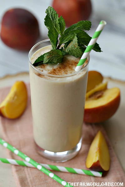 Farm Fresh Peach Breakfast Smoothie Farm Fresh Peach Breakfast Smoothie