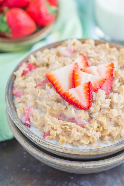 Strawberries And Cream Oatmeal Strawberries And Cream Oatmeal