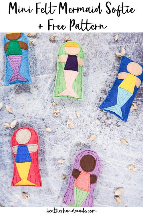 Mini Felt Mermaid Softie Free Pattern Mini Felt Mermaid Softie + Free Pattern