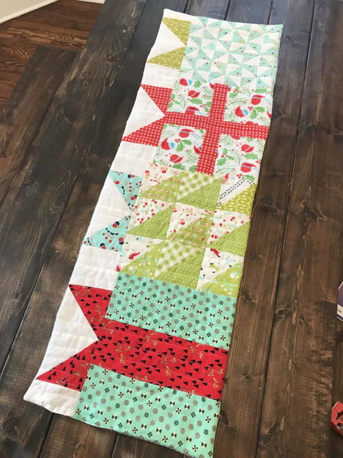 Sewn Table Runner for Christmas Sewn Table Runner for Christmas