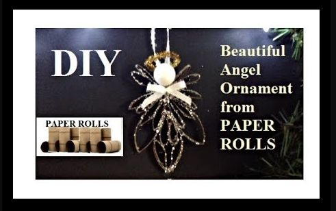 Beautiful Angel Ornament From Paper Rolls Beautiful Angel Ornament From Paper Rolls