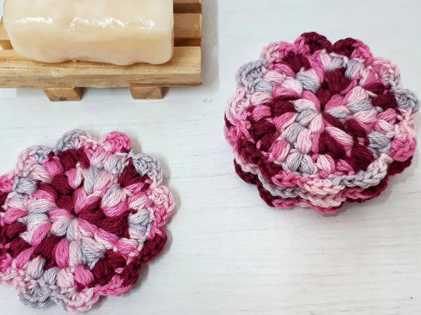 Reusable Crochet Flower Face Scrubbies Reusable Crochet Flower Face Scrubbies