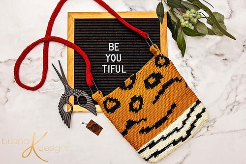 Animal Print Crochet Bag Animal Print Crochet Bag