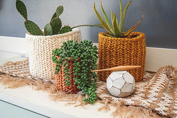 Herringbone Crochet Basket Herringbone Crochet Basket