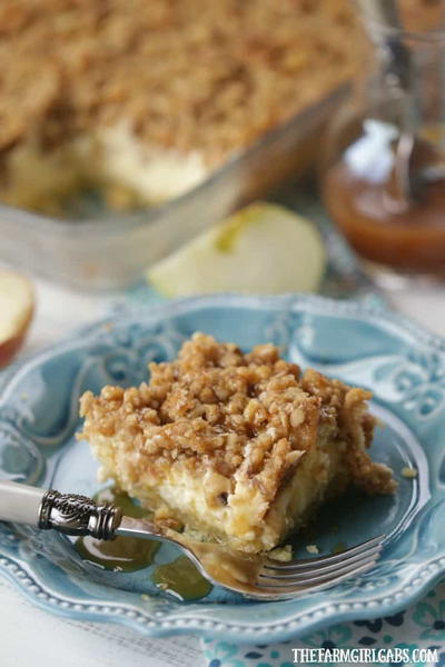 Apple Caramel Walnut Cheesecake Bars Apple Caramel Walnut Cheesecake Bars