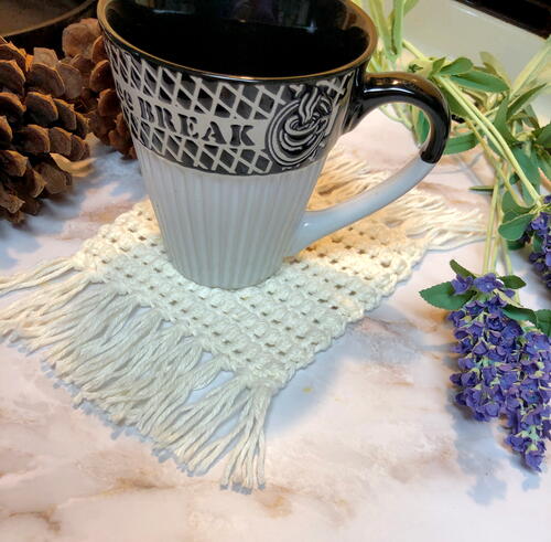 Puff Stitch Boho Coaster Puff Stitch Boho Coaster