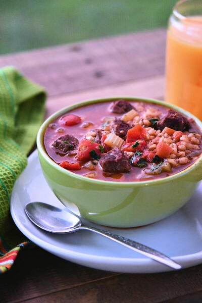 Instant Pot Hearty Beef Barley Stew Instant Pot Hearty Beef Barley Stew