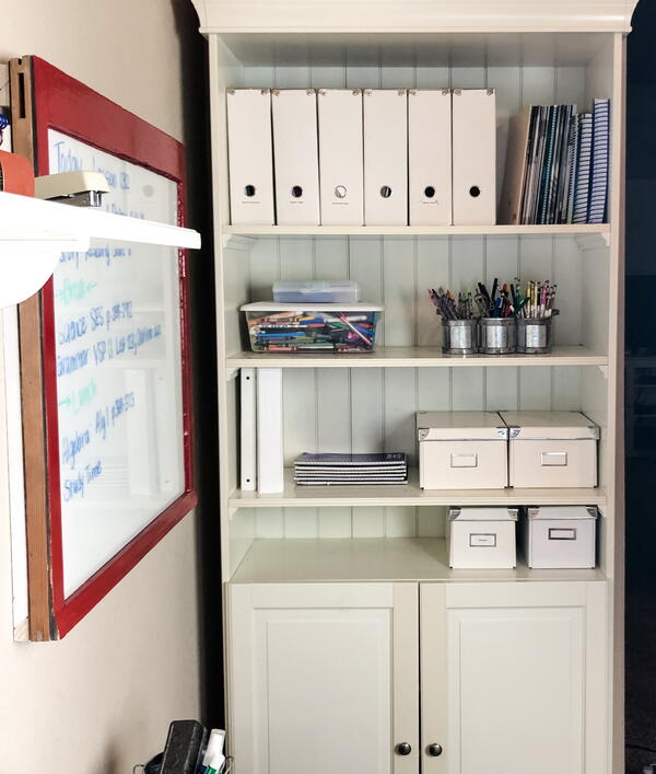 Bookshelf for Additional Storage