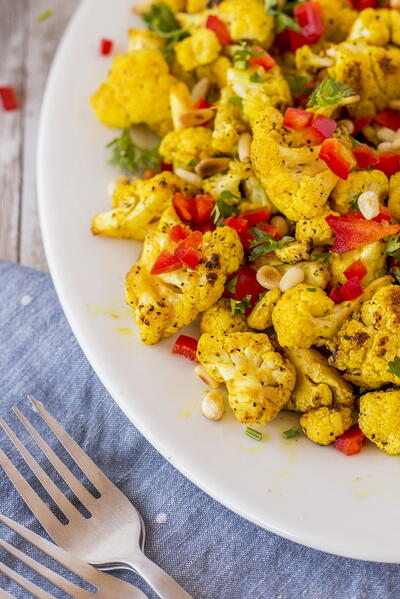 Curry Grilled Cauliflower Curry Grilled Cauliflower