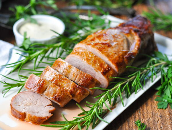 Roasted Pork Tenderloin With Mustard Sauce Roasted Pork Tenderloin With Mustard Sauce