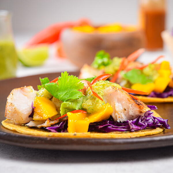 Grilled Halibut Tacos With Salsa Verde Grilled Halibut Tacos With Salsa Verde