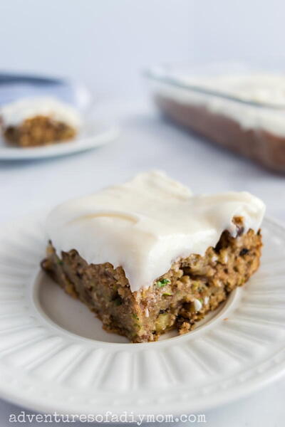 Zucchini Cake With Cream Cheese Frosting Zucchini Cake With Cream Cheese Frosting