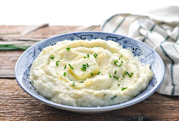 Garlic And Parmesan Cauliflower Mash Garlic And Parmesan Cauliflower Mash
