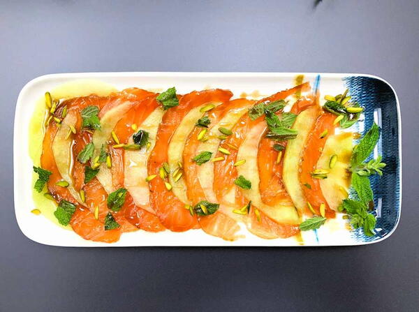 Smoked Salmon And Melon Salad Smoked Salmon And Melon Salad