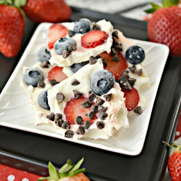 Chocolate Berry Frozen Yogurt Bark Chocolate Berry Frozen Yogurt Bark