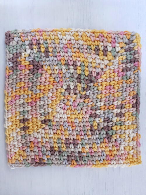 Moss Stitch In A Square Dishcloth Moss Stitch In A Square Dishcloth