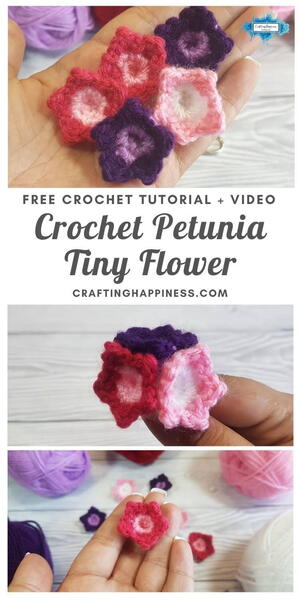 Tiny Petunia Flower Crafting Happiness Tiny Petunia Flower | Crafting Happiness