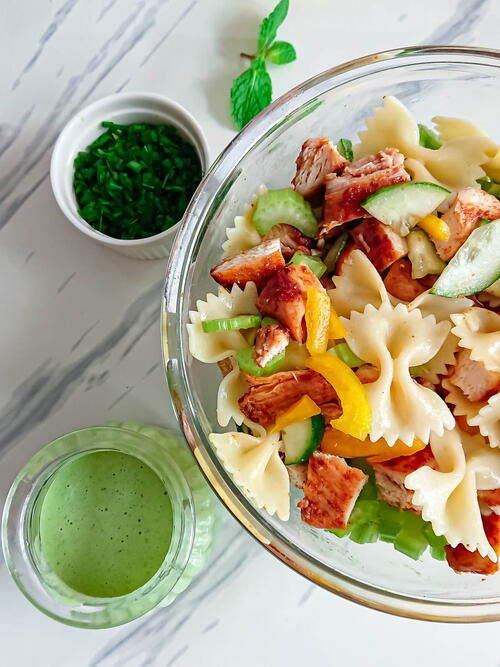 Creamy Pasta Salad With Chicken Creamy Pasta Salad With Chicken