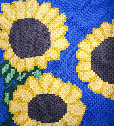 Sunflower Daze C2c Blanket