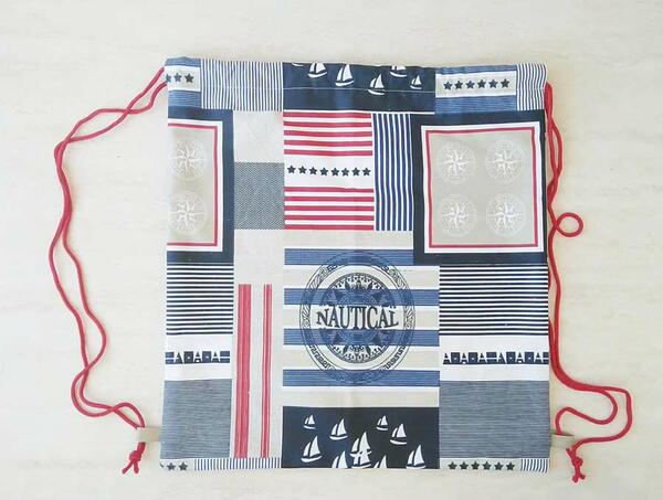 Sew A Drawstring Backpack In 15 Minutes Sew A Drawstring Backpack In 15 Minutes!
