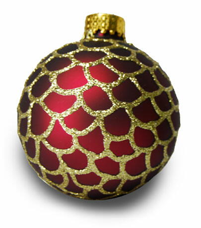 Gold Scalloped Ornament