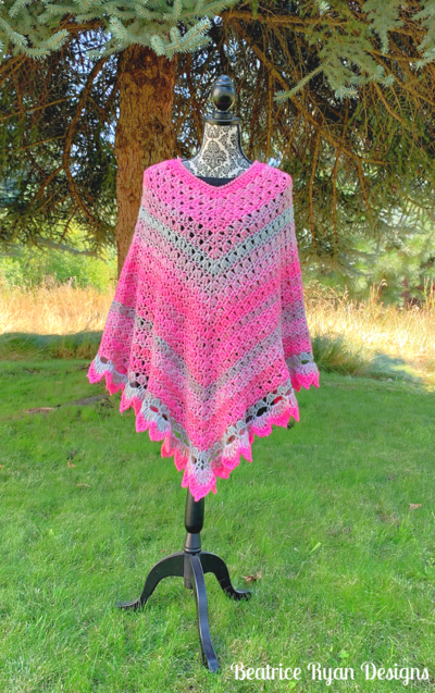 Amazing Grace Pretty In Pink Poncho Amazing Grace Pretty In Pink Poncho