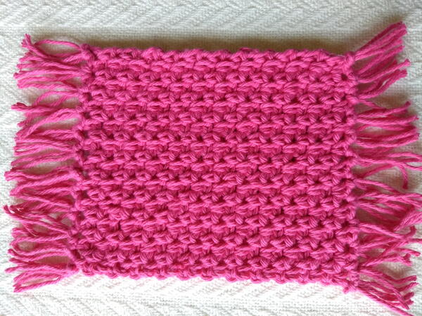 Moss Stitch Mug Rug Moss Stitch Mug Rug