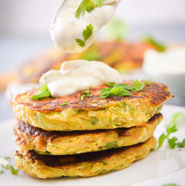 Vegetarian Zucchini crab Cakes Vegetarian Zucchini ‘crab’ Cakes