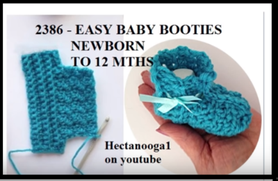 Easy Baby Booties 2386
