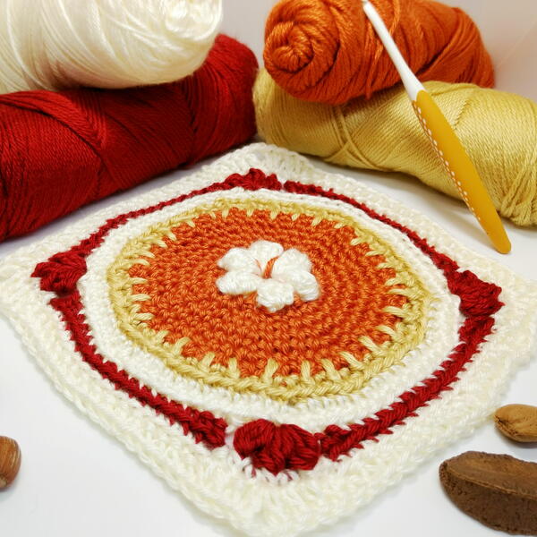 Pumpkin Pie Granny Square