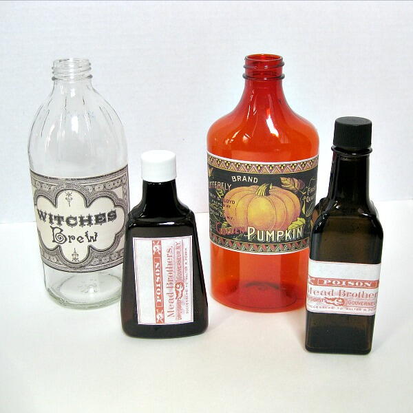 Upcycled Bottles For Halloween Decorations Upcycled Bottles For Halloween Decorations