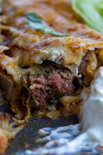 Smoked Pulled Pork Enchiladas Smoked Pulled Pork Enchiladas