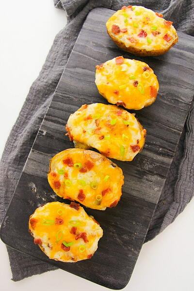 Twice Baked Potatoes With Bacon Twice Baked Potatoes With Bacon