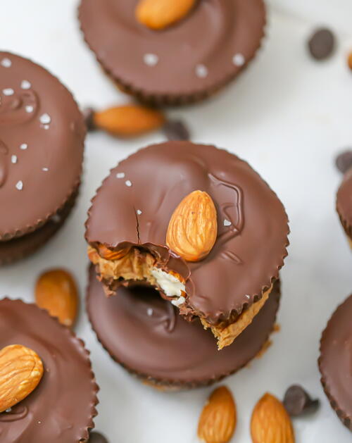 Easy Chocolate Almond Butter Cups Easy Chocolate Almond Butter Cups