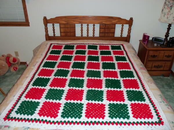 Christmas Granny Afghan Christmas Granny Afghan